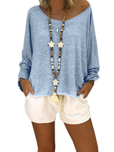 Autumn Round Neck Long Sleeve Woman Simple Casual T-Shirts